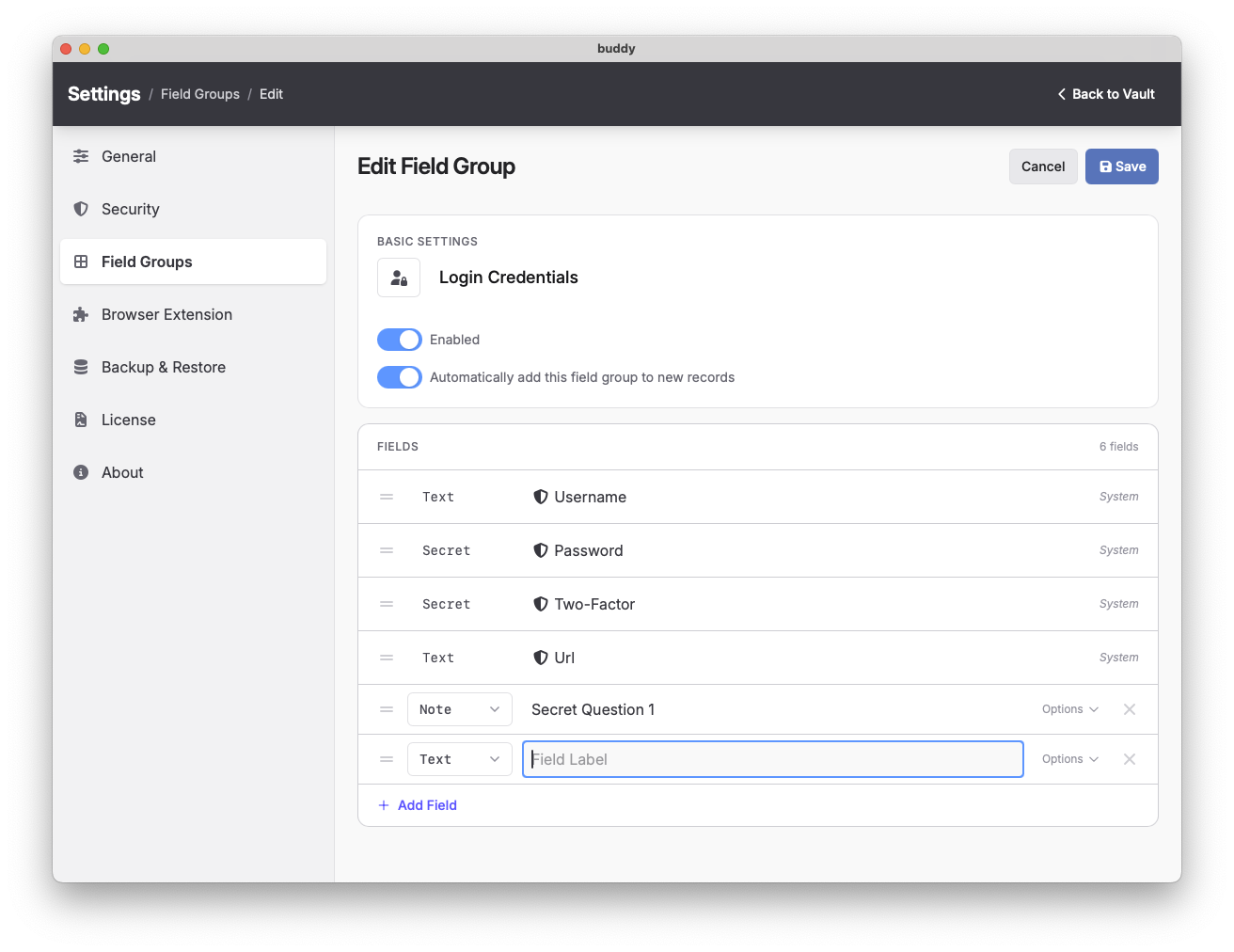 Screenshot: payment card entry